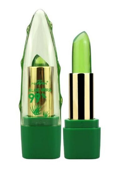 Aloe Vera Gel Color Changing Lipstick Gloss Moisturizer Anti - drying Desalination Fine - grain Lip Blam Care - Prettii