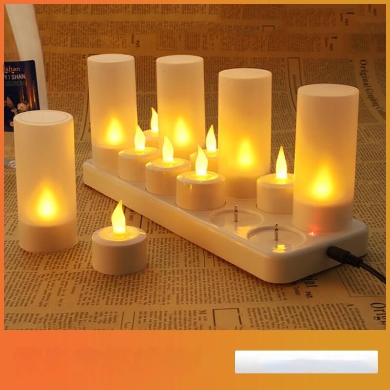 Plastic LED Electronic Candle Decorative Candle Light - Prettii