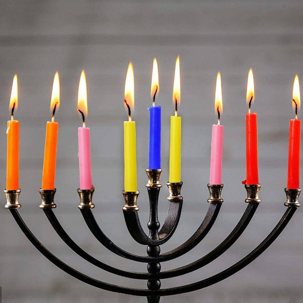Christmas 100 Colorful Birthday Candles Smokeless And Tasteless Pole Candle - Prettii