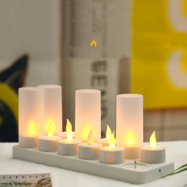 Plastic LED Electronic Candle Decorative Candle Light - Prettii